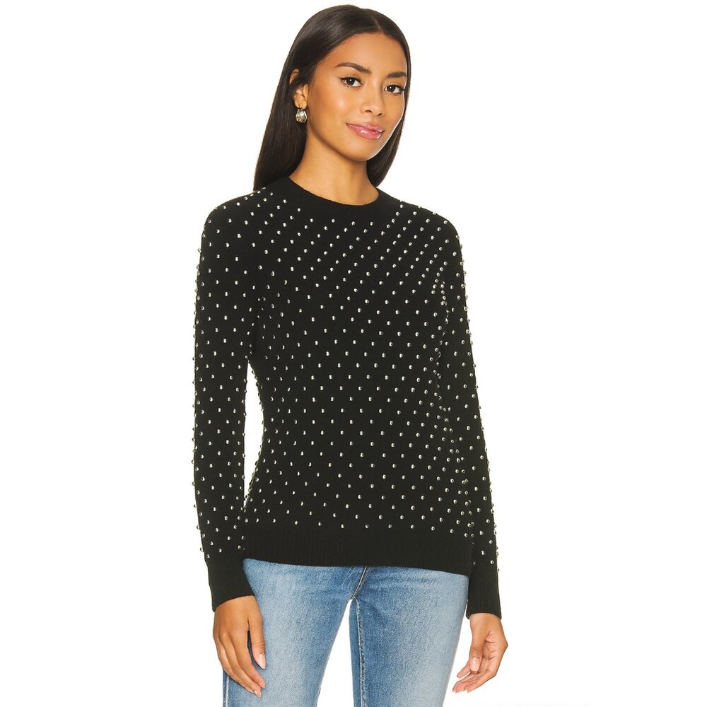 Michael Kors - Studded Black Cashmere Sweater